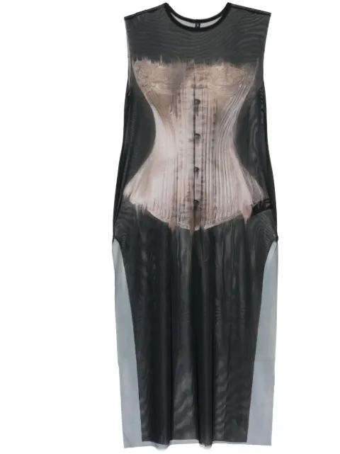 IA LONDON vestido con estampado gráfico