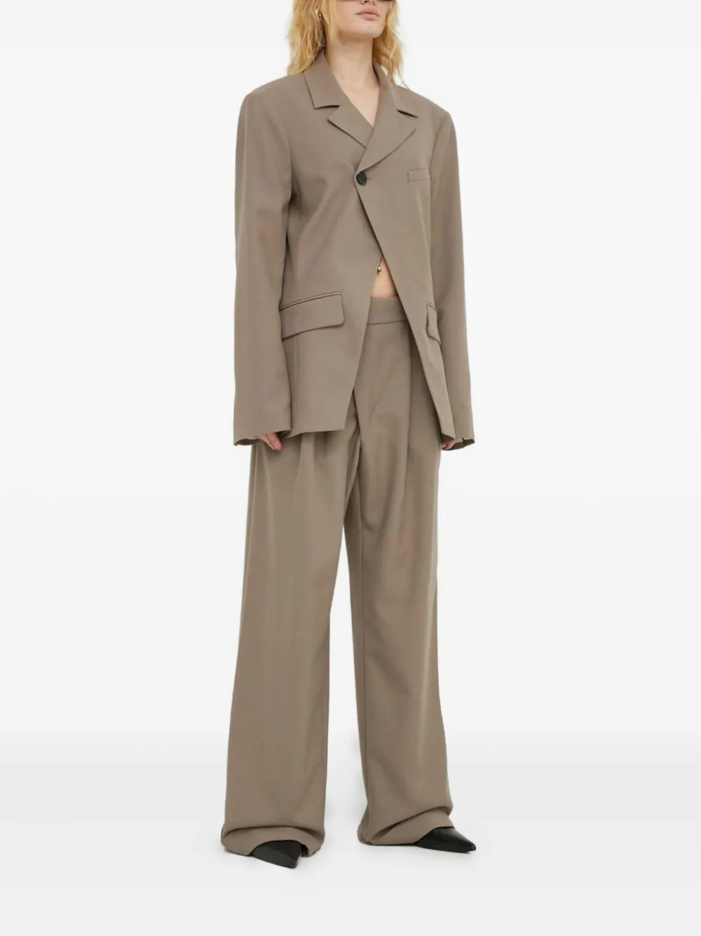 Won Hundred pocket pleated trousers - Beige