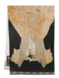 IA LONDON graphic print scarf - Brown