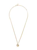 Christian Dior Pre-Owned 2000s logo rhinestone necklace - Gold