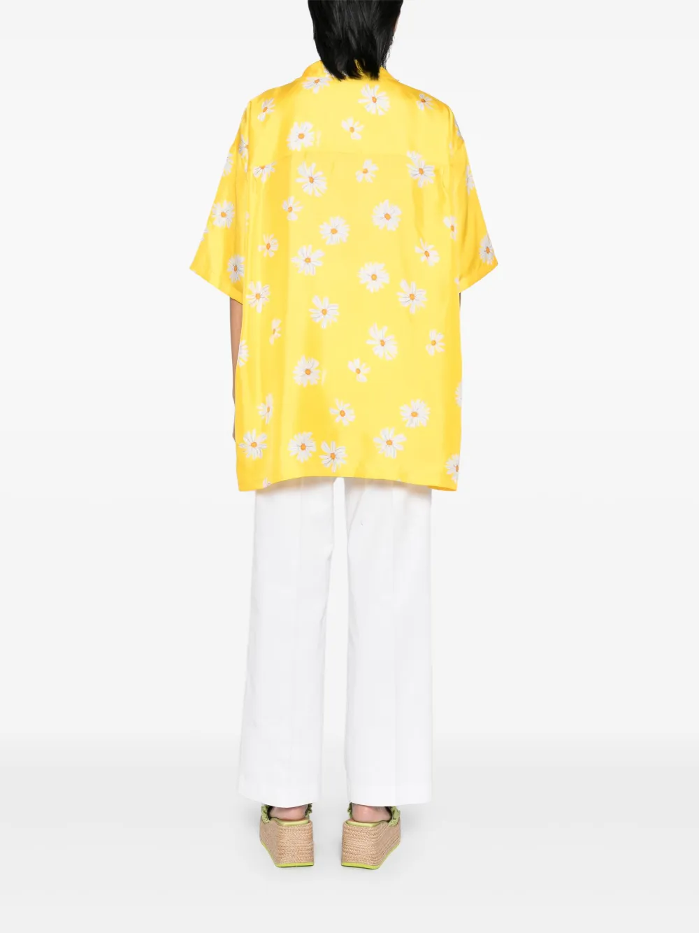 Moschino Blouse met bloemenprint Geel