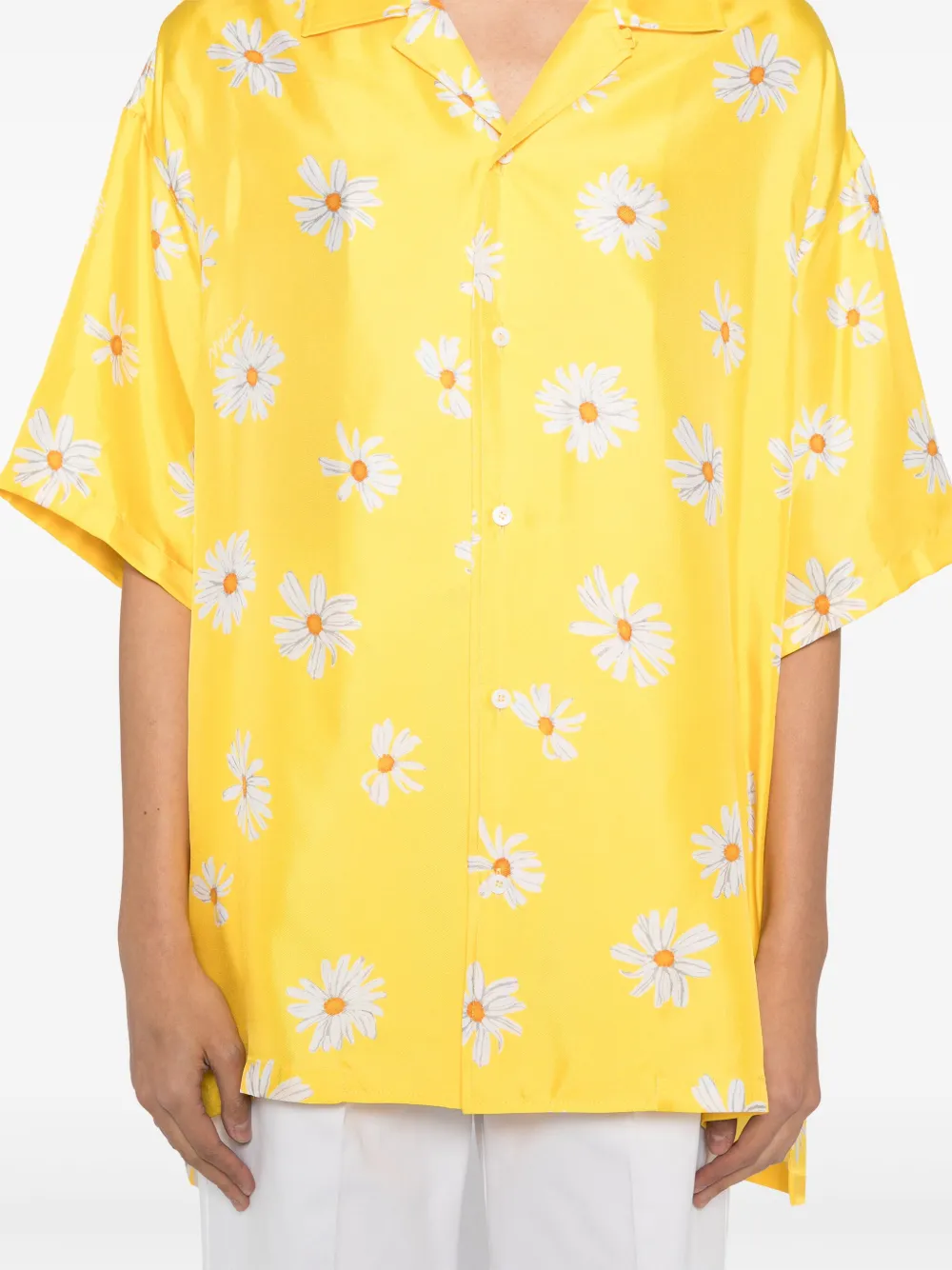Moschino Blouse met bloemenprint Geel