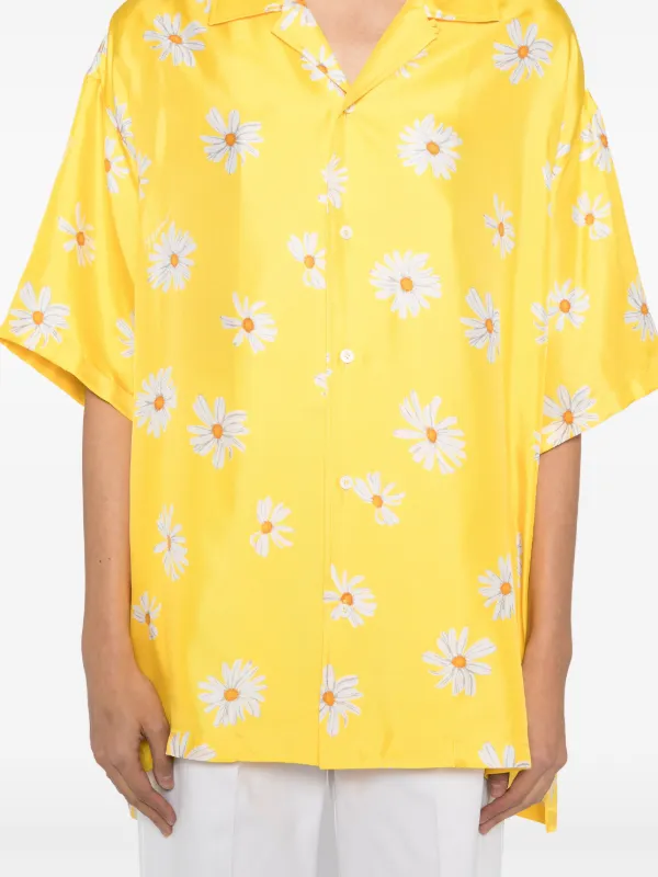 Moschino floral-print Shirt | Yellow | FARFETCH AO
