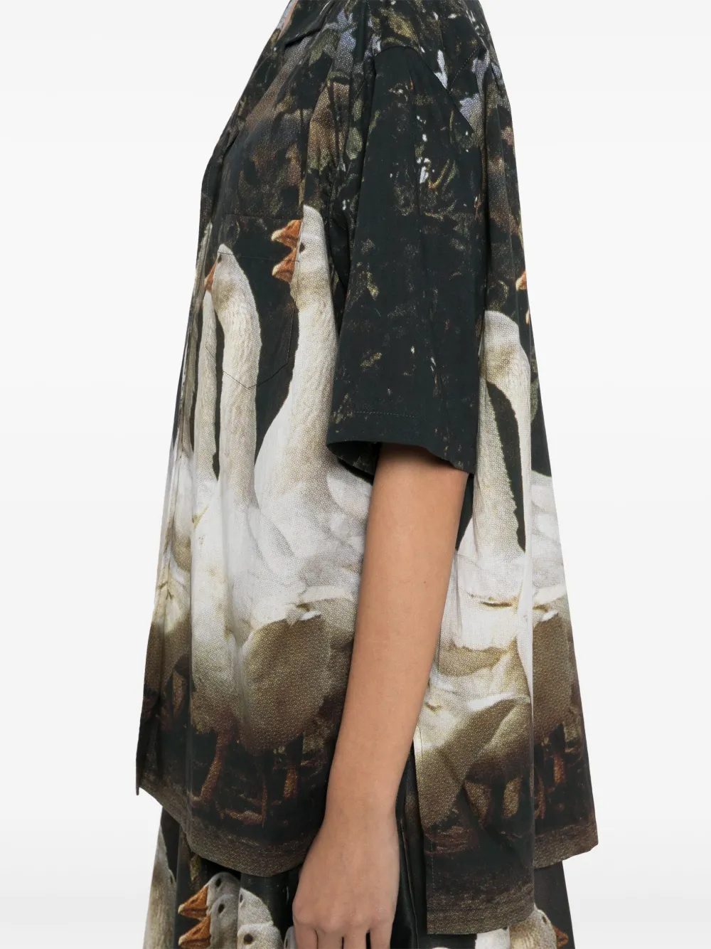 Moschino Blouse met print Groen