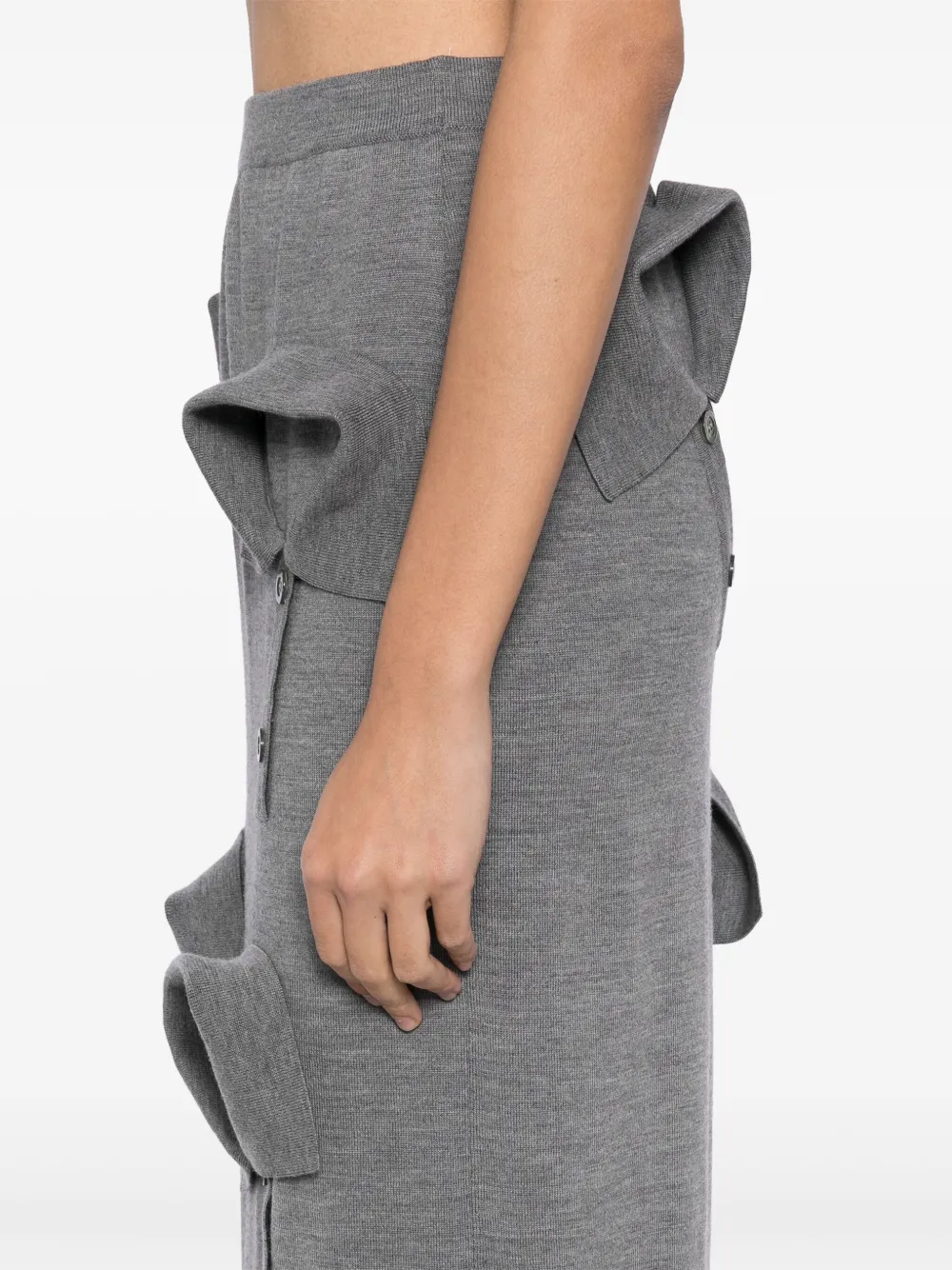 Moschino Rok met multi-kraag Grijs