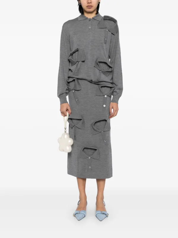 Moschino multi-collar Skirt | Grey | FARFETCH