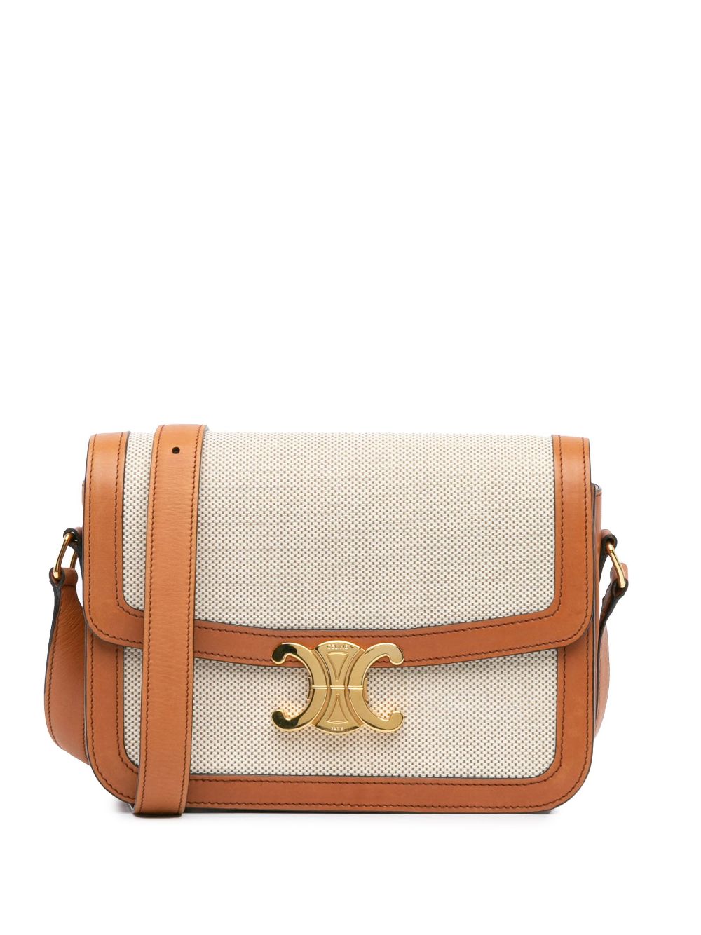 Céline Pre-Owned 2020 Teen Canvas Triomphe crossbody bag - Brown