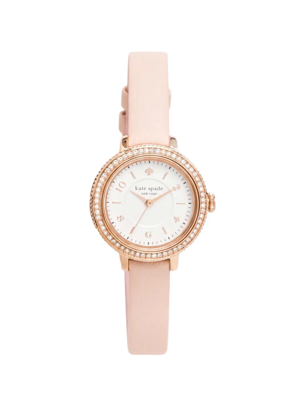 Kate Spade Morningside crystal-embellished 26mm watch - Bianco