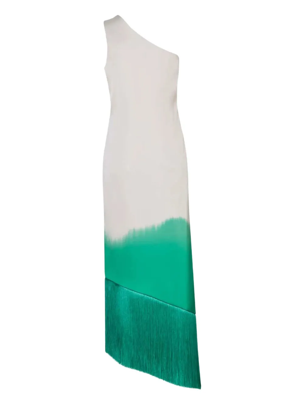 Baobab Amelia Fringed Asymmetric Dress In Multi
