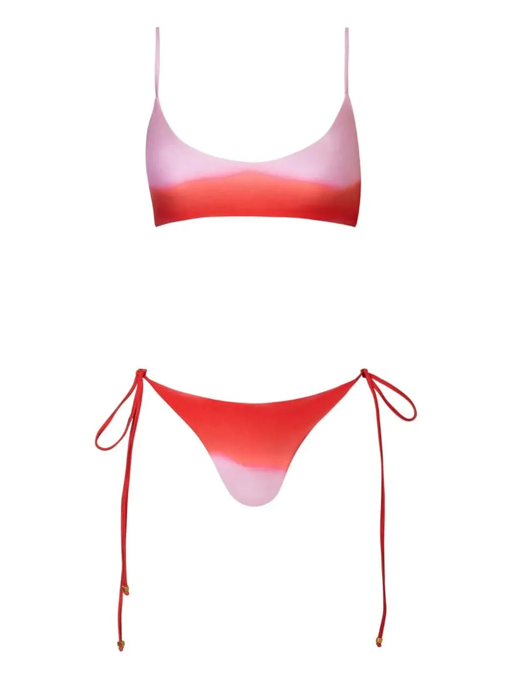 Baobab Itala side-tie bikini bottoms | Red | Image 1