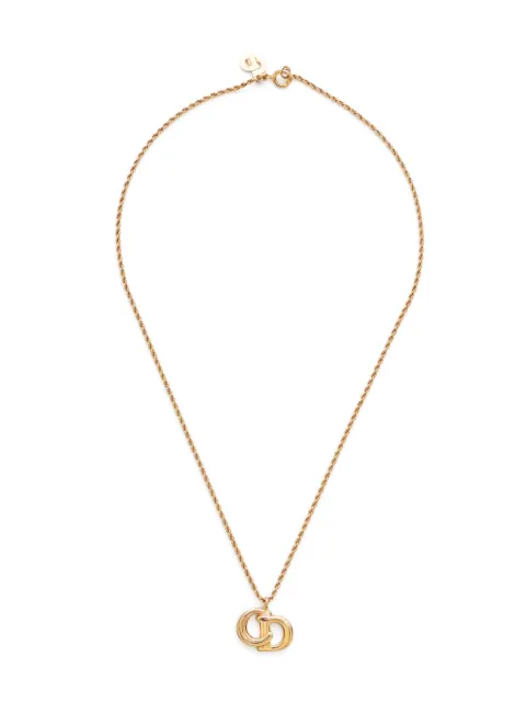 Christian Dior Pre-Owned 2000s CD pendant necklace