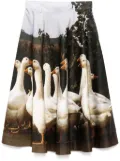 Moschino printed skirt - Green