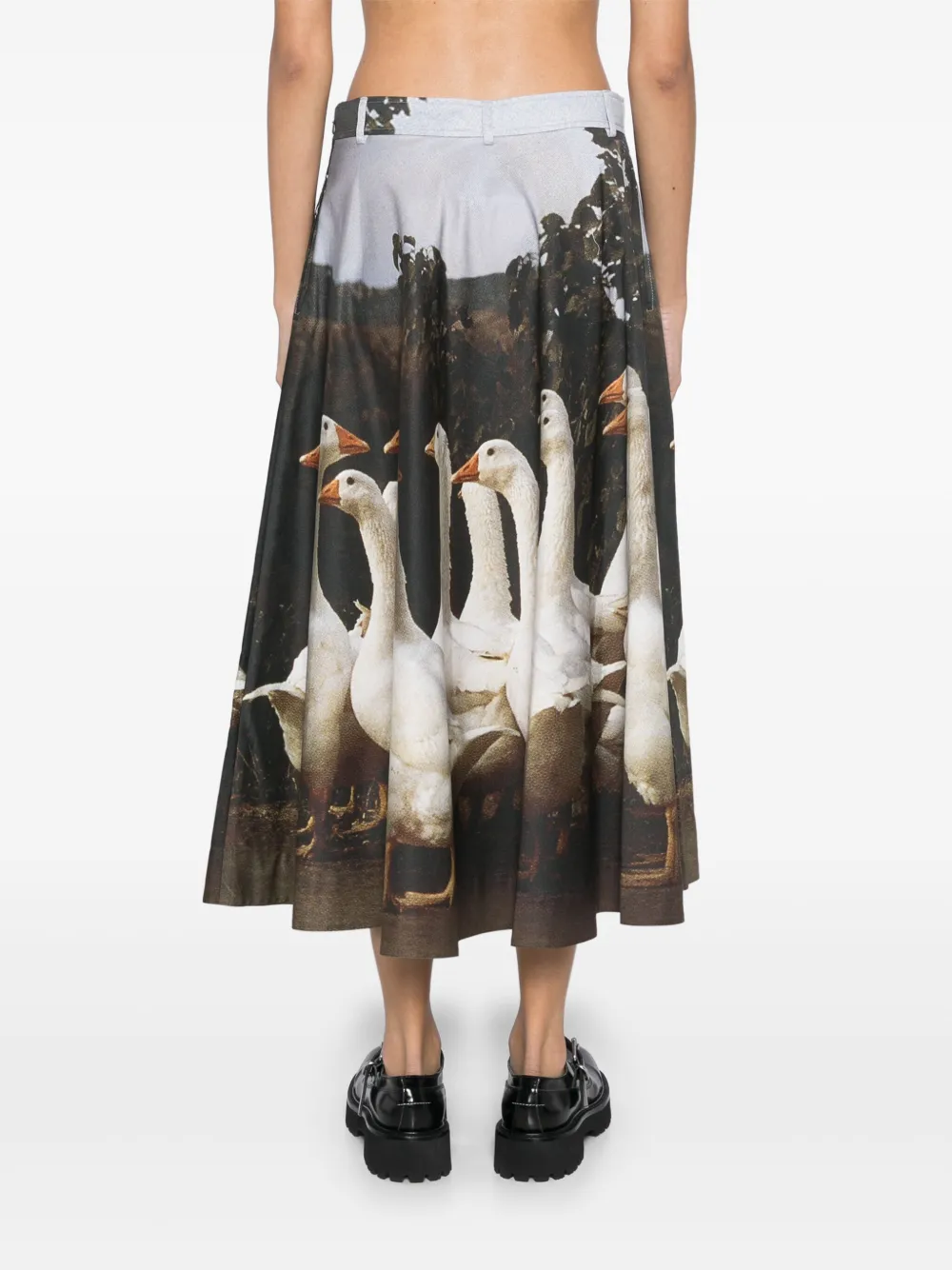 Moschino Rok met print Groen