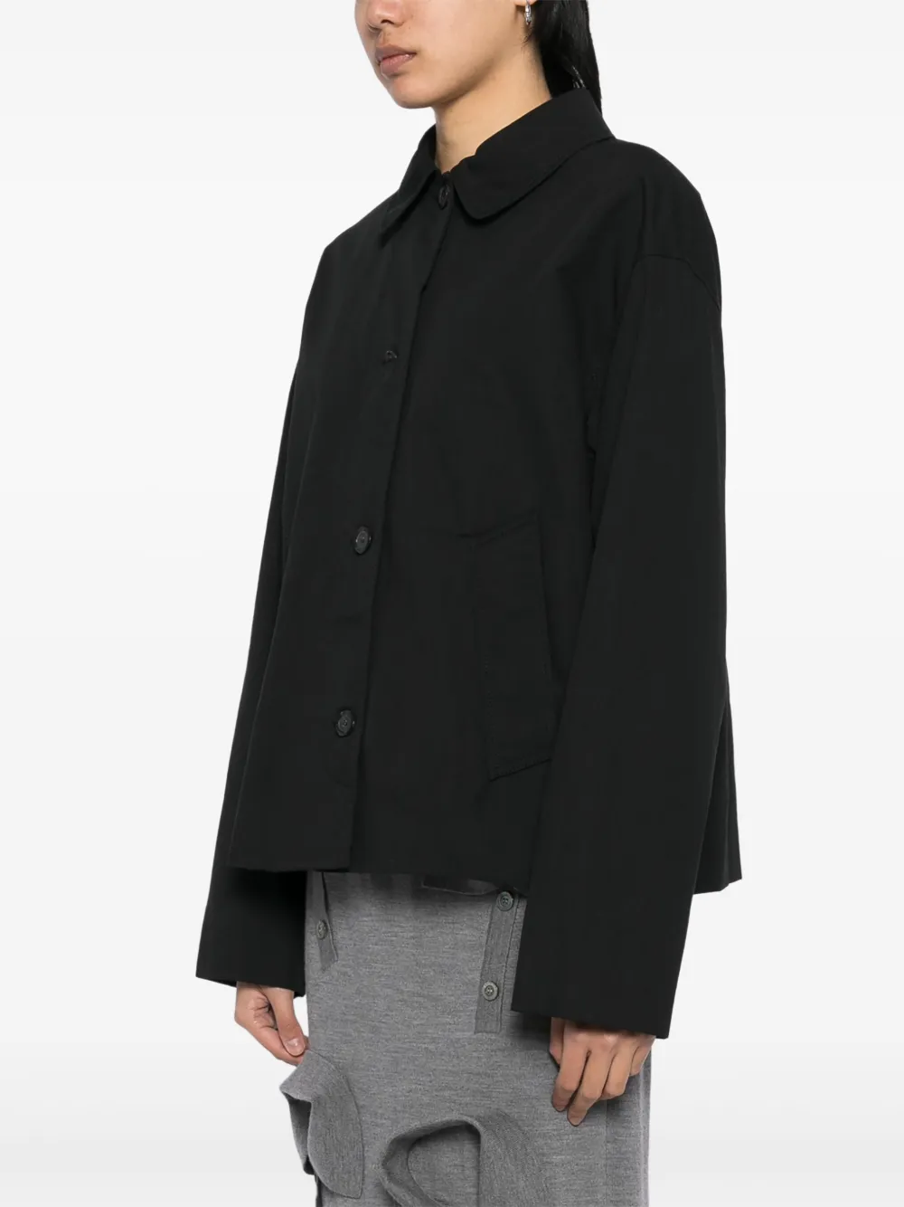 Moschino Jack met enkele rij knopen Zwart