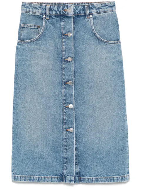 Stella McCartney chain-pocket denim skirt