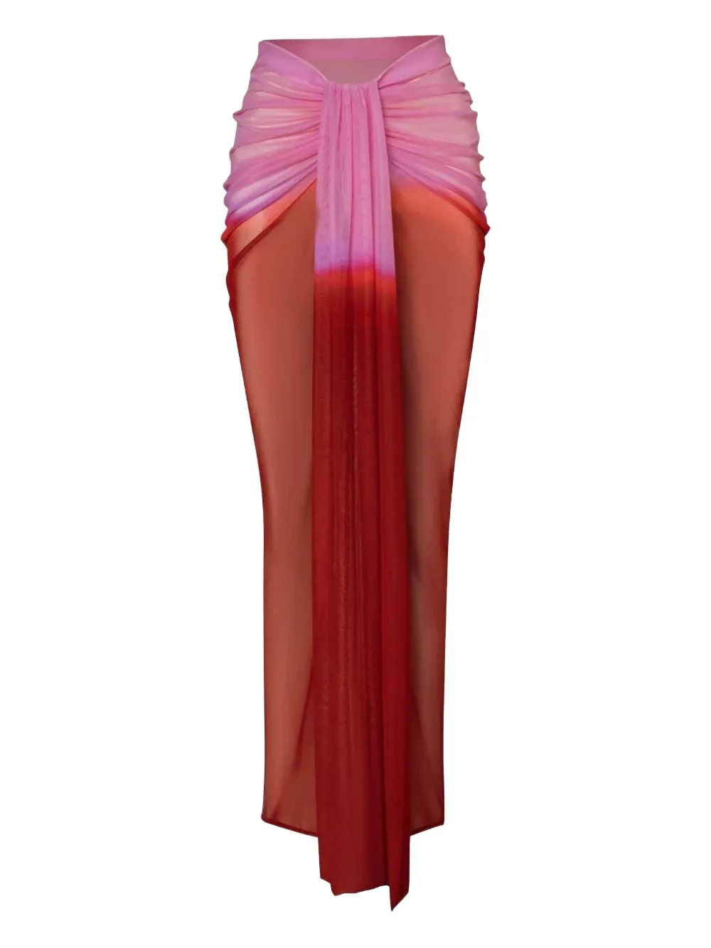 Baobab ombre draped skirt | Red | Image 1