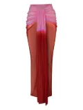 Baobab ombre draped skirt - Red