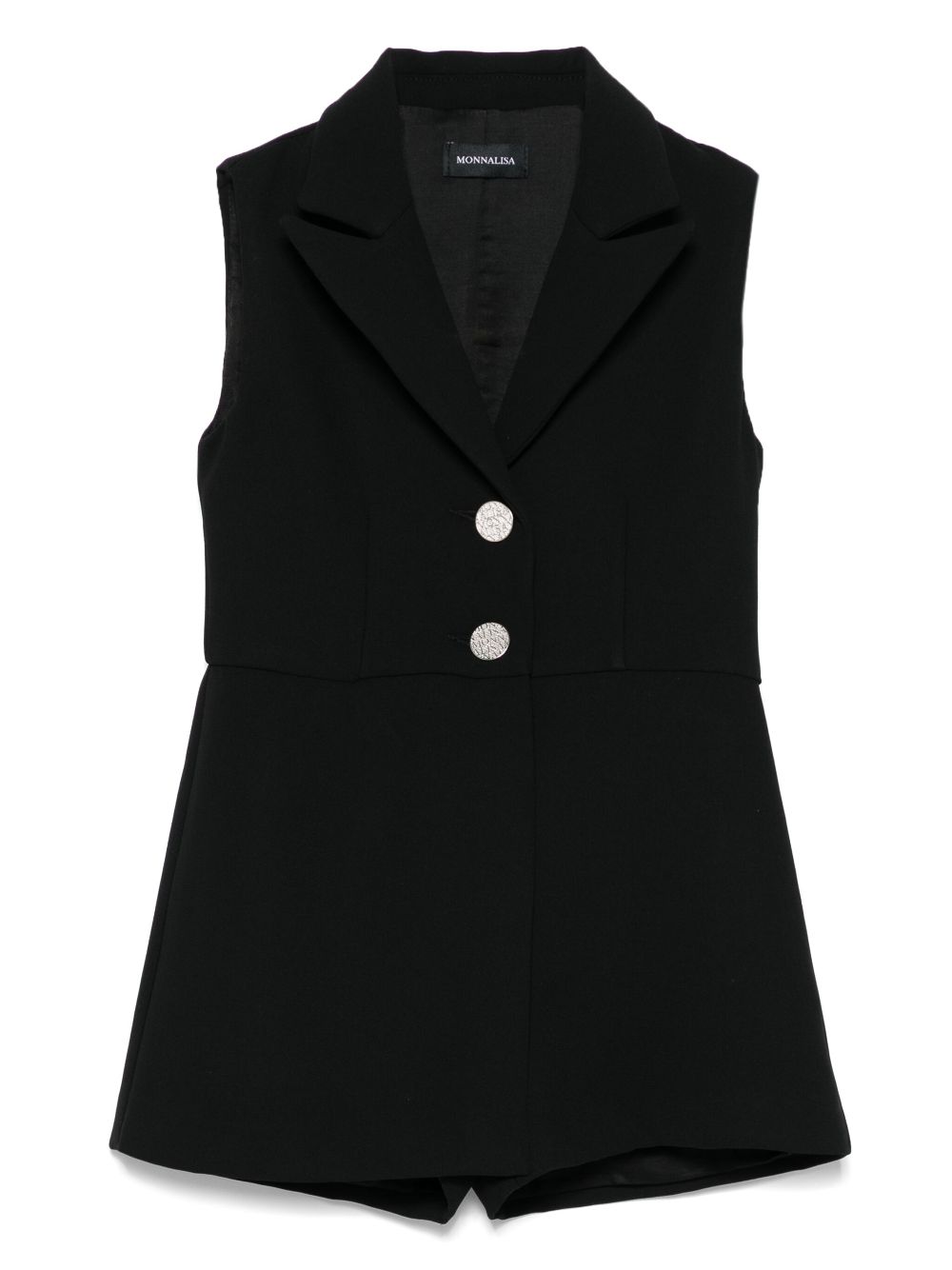 Monnalisa peak-lapels romper - Black