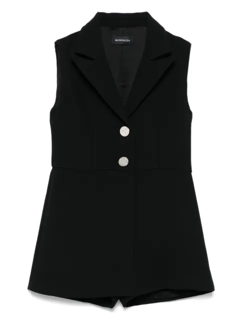 Monnalisa peak-lapels romper