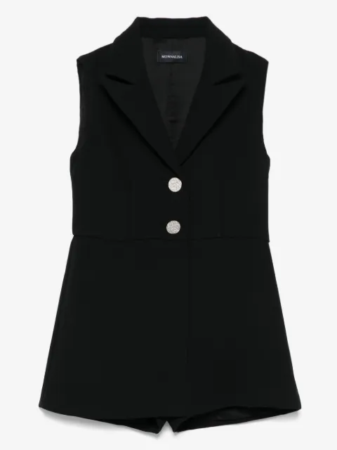 Monnalisa peak-lapels romper