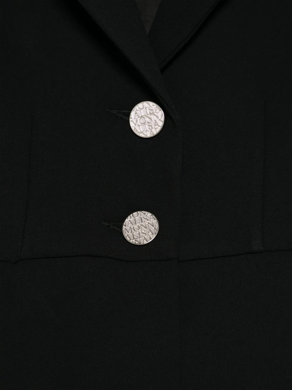 Monnalisa Romper met puntige revers Zwart