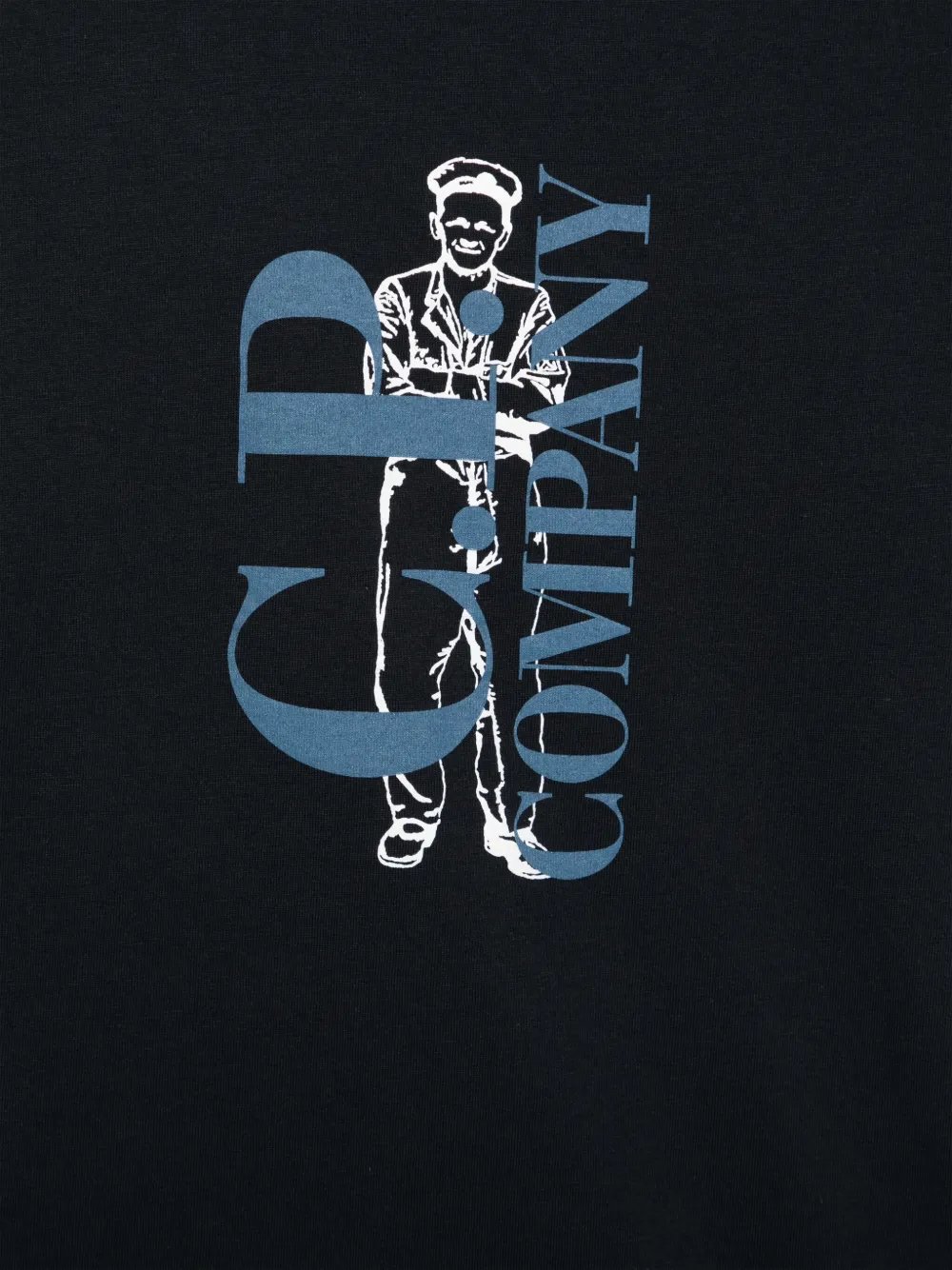 C.P. Company Kids T-shirt met logoprint Blauw
