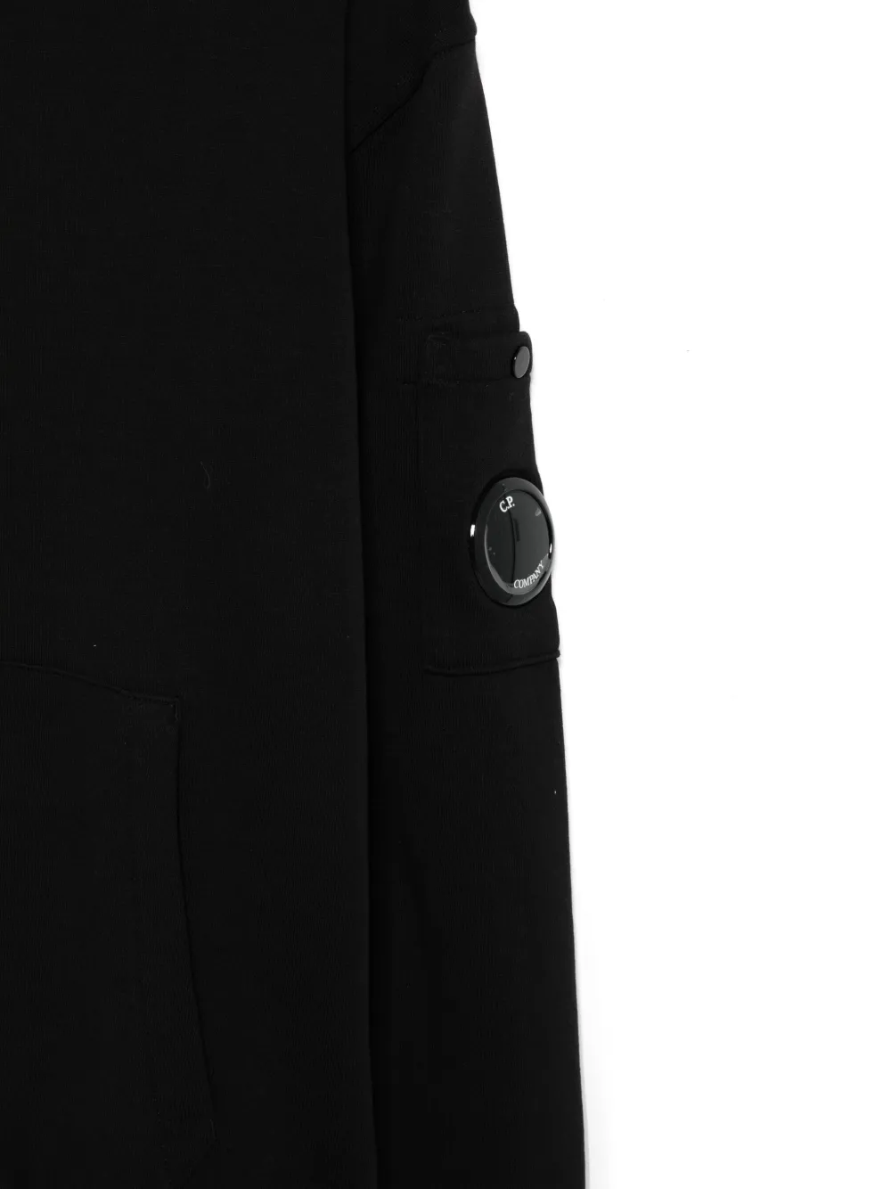 C.P. Company Kids Hoodie met lensdetail Zwart