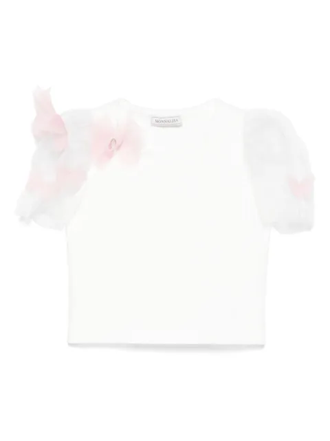 Monnalisa camiseta de manga de tul