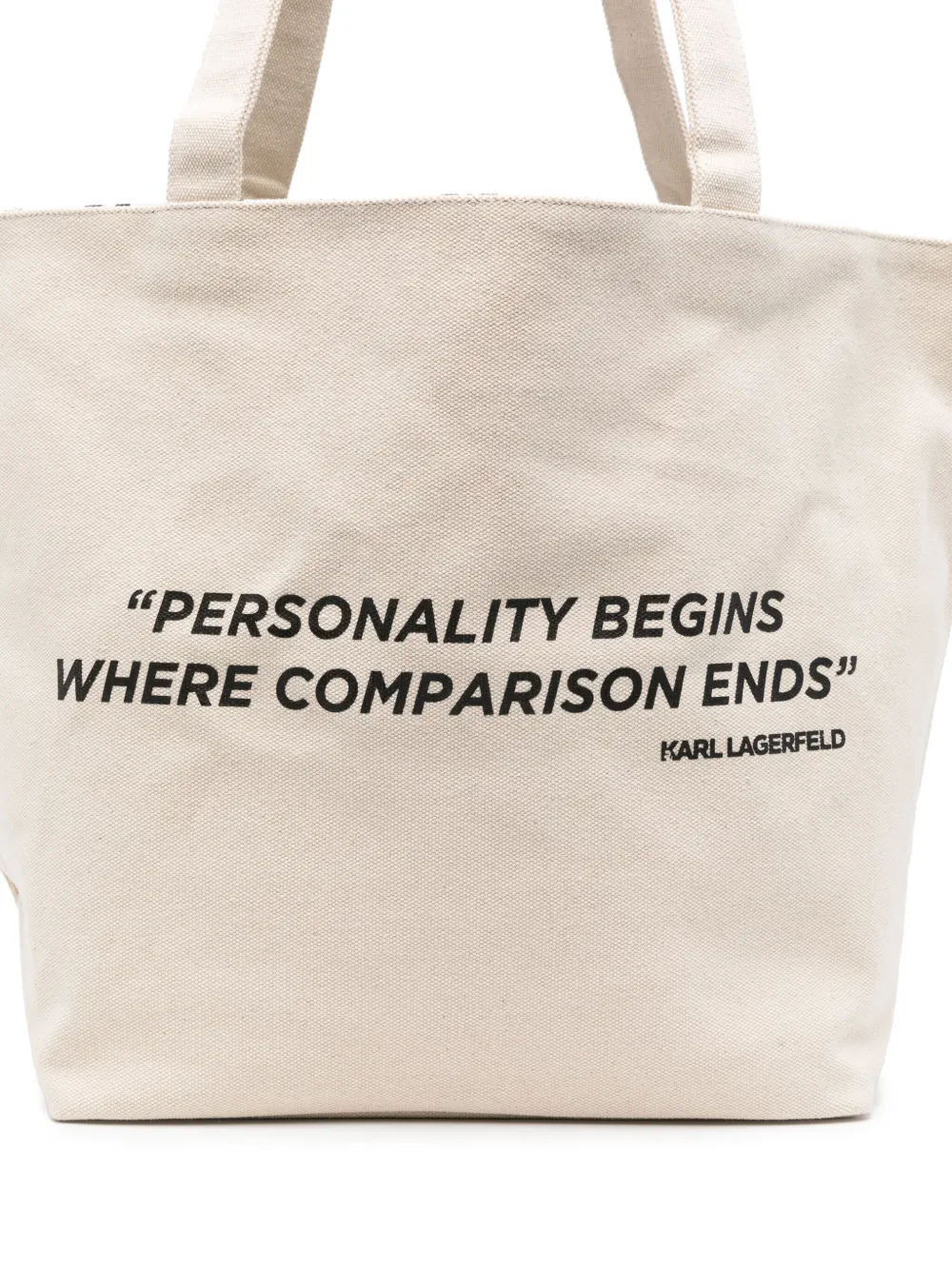 Karl Lagerfeld Katoenen shopper Beige
