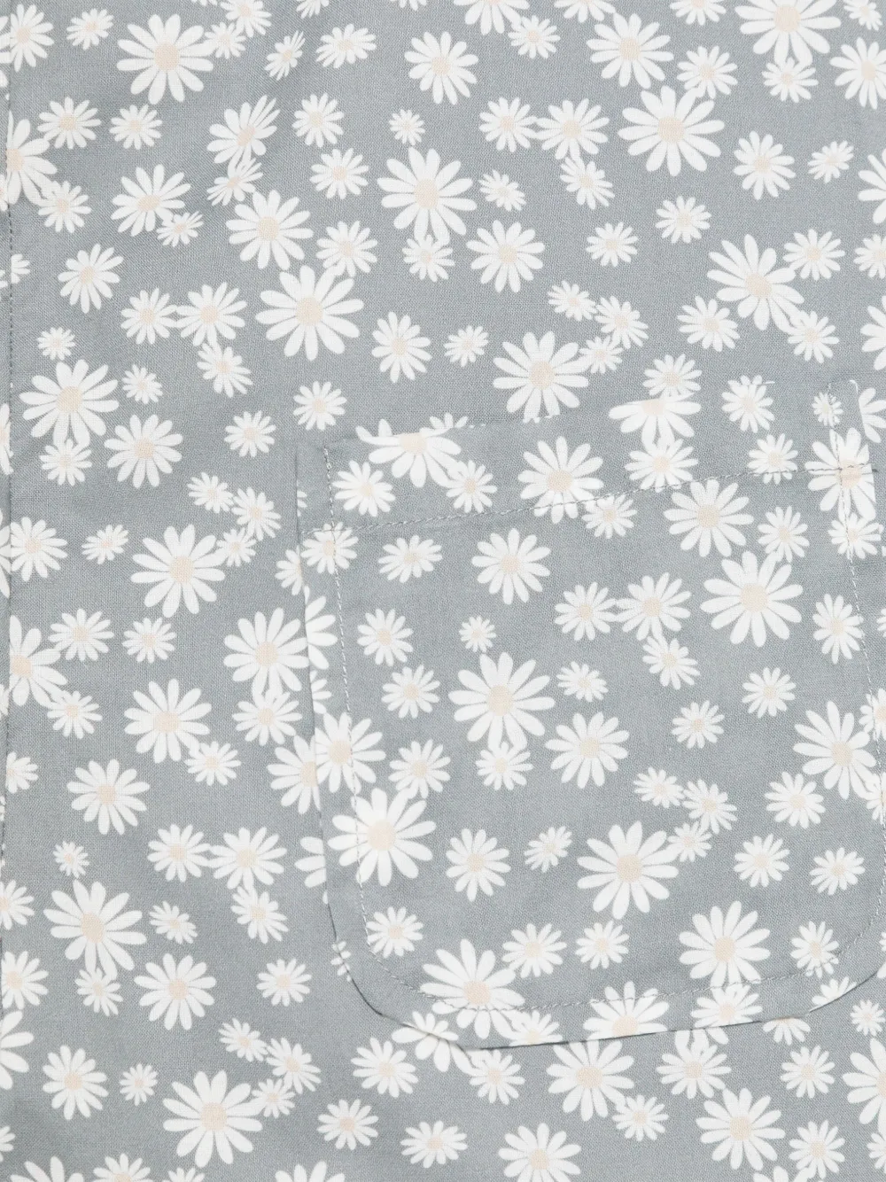 Shop Il Gufo Floral-print Cotton Romper In Grey