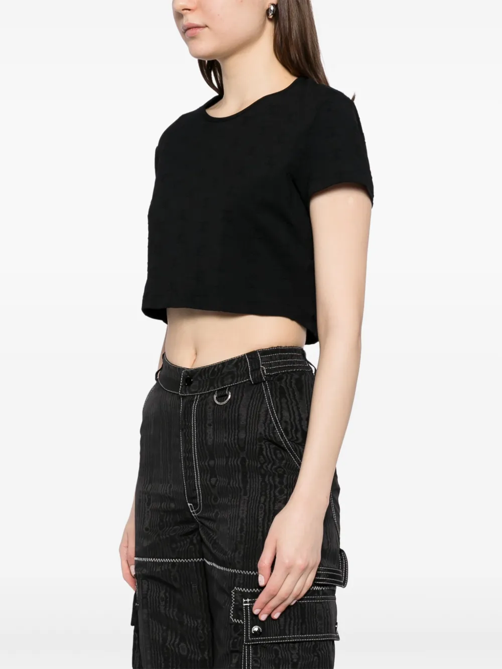 Pre-owned Chanel 1997 Cc Mark Short Sleeves T-shirt In Black