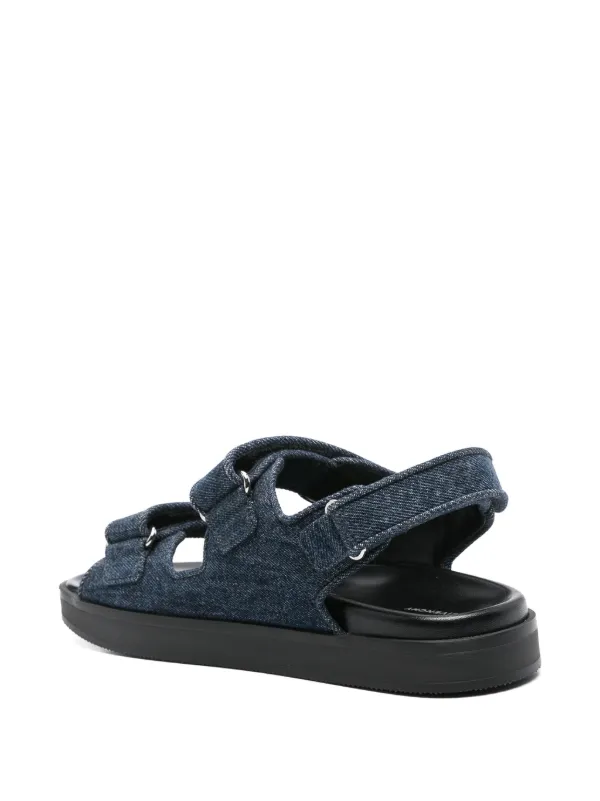 GIVENCHY Strap flat denim sandals サンダル ジバンシー Givenchy Denim Sandals | Blue | FARFETCH