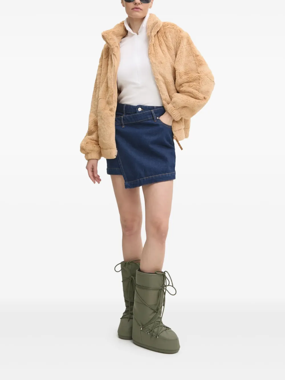 Chiara Ferragni Mini-rok met ster-reliëf Blauw