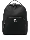 Karl Lagerfeld logo-print backpack - Black