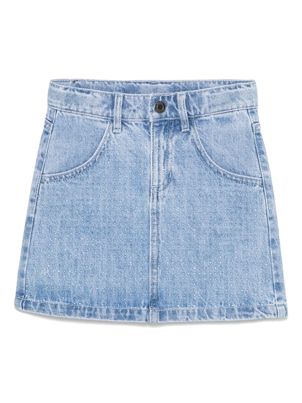 Marc Jacobs Kids rhinestone-embellished denim skirt - Blue