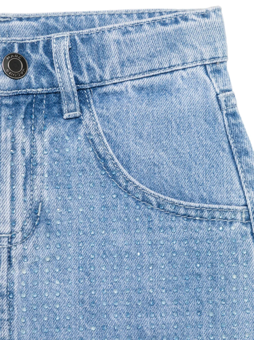 Marc Jacobs Kids Spijkerrok verfraaid met stras Blauw