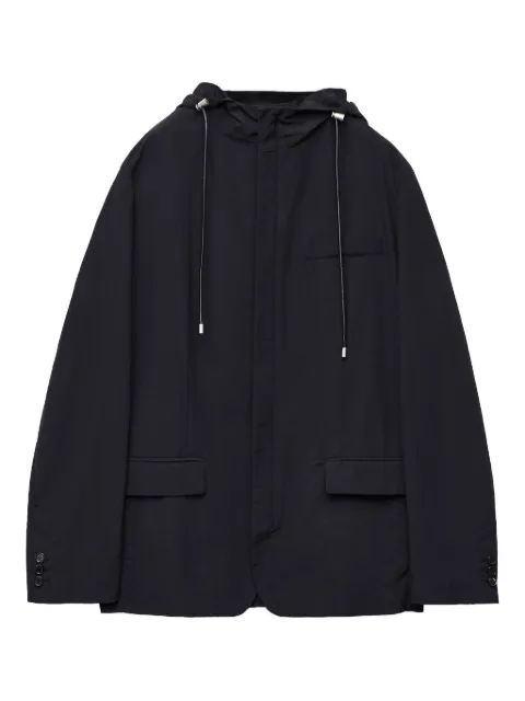 LOEWE hooded drawstring jacket