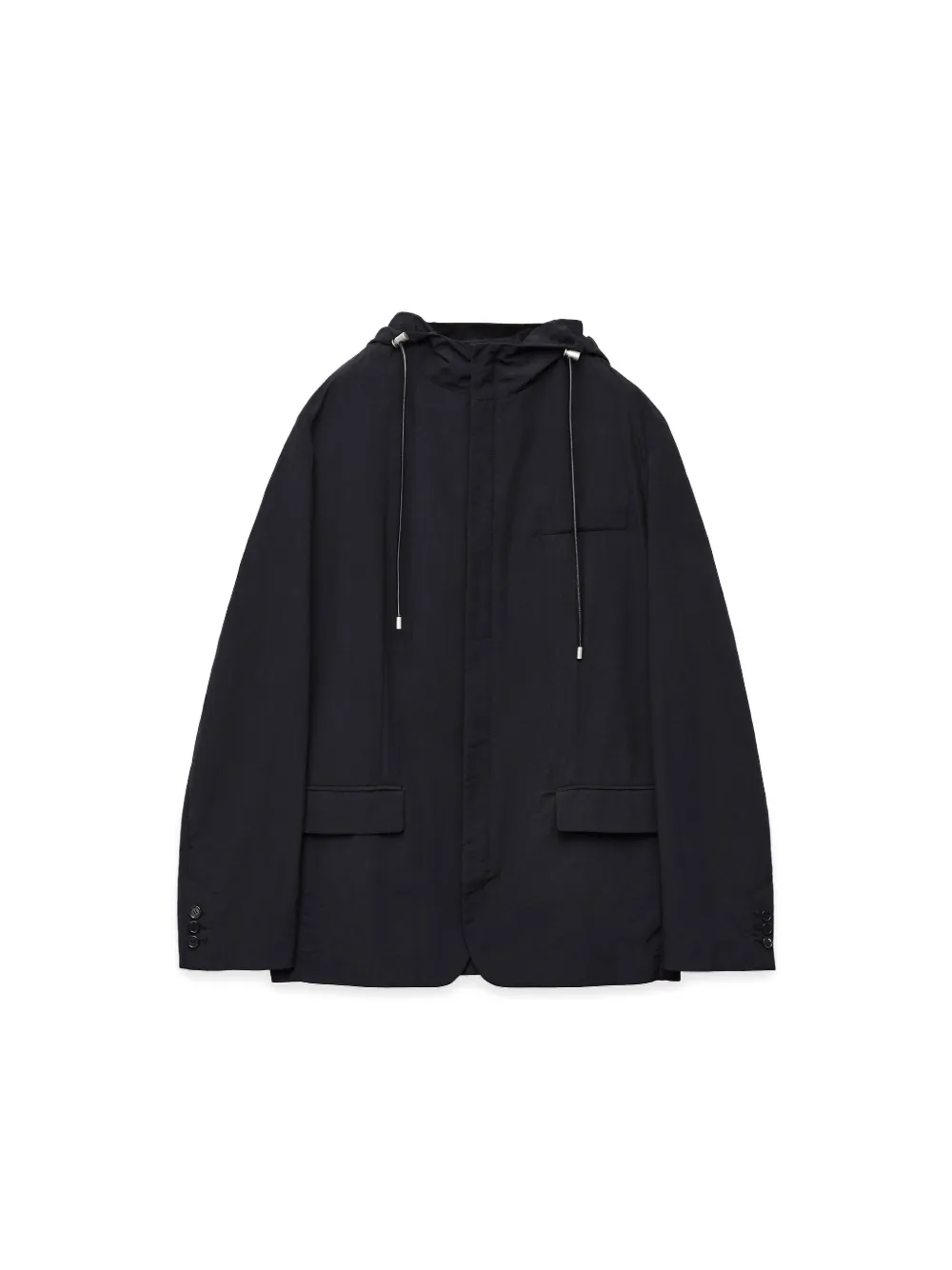 LOEWE Jack met capuchon en trekkoord Zwart