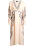 ETRO Year of Snake midi dress - Neutrals