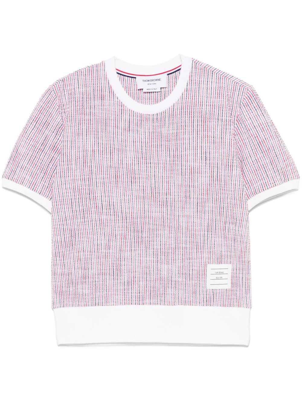 Thom Browne tweed short sleeve T-shirt - White