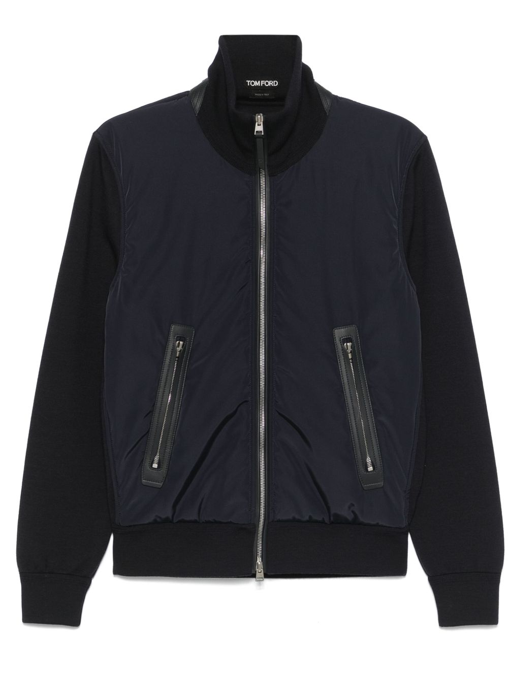 TOM FORD Bomberjack met vlakken Blauw