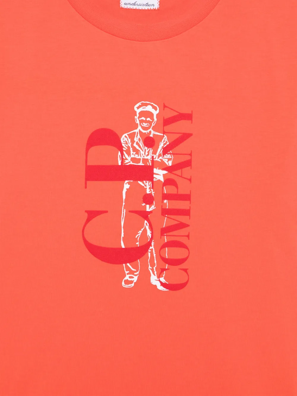 C.P. Company Kids T-shirt met logoprint Oranje