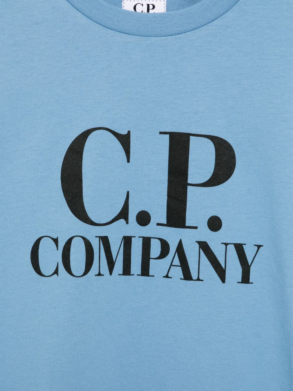 C.P. Company Kids T-shirt met logoprint Blauw
