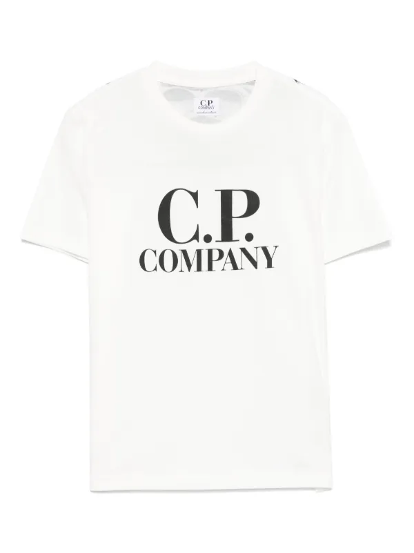 C.P. Company Kids ゴーグルプリント Tシャツ | ホワイト | FARFETCH JP