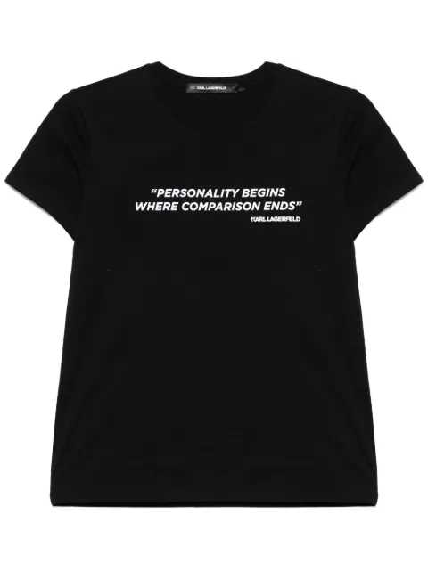Karl Lagerfeld Karl Quote T恤