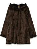 Fendi Pre-Owned 1990 hooded coat - Brown