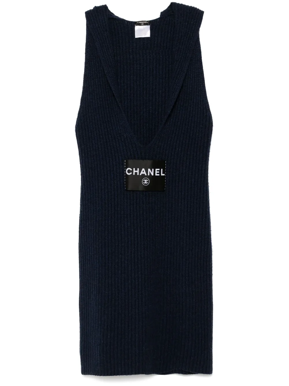 CHANEL Pre-Owned فستان 'CC مارك' بدون أكمام 2008 | أزرق | Image 1
