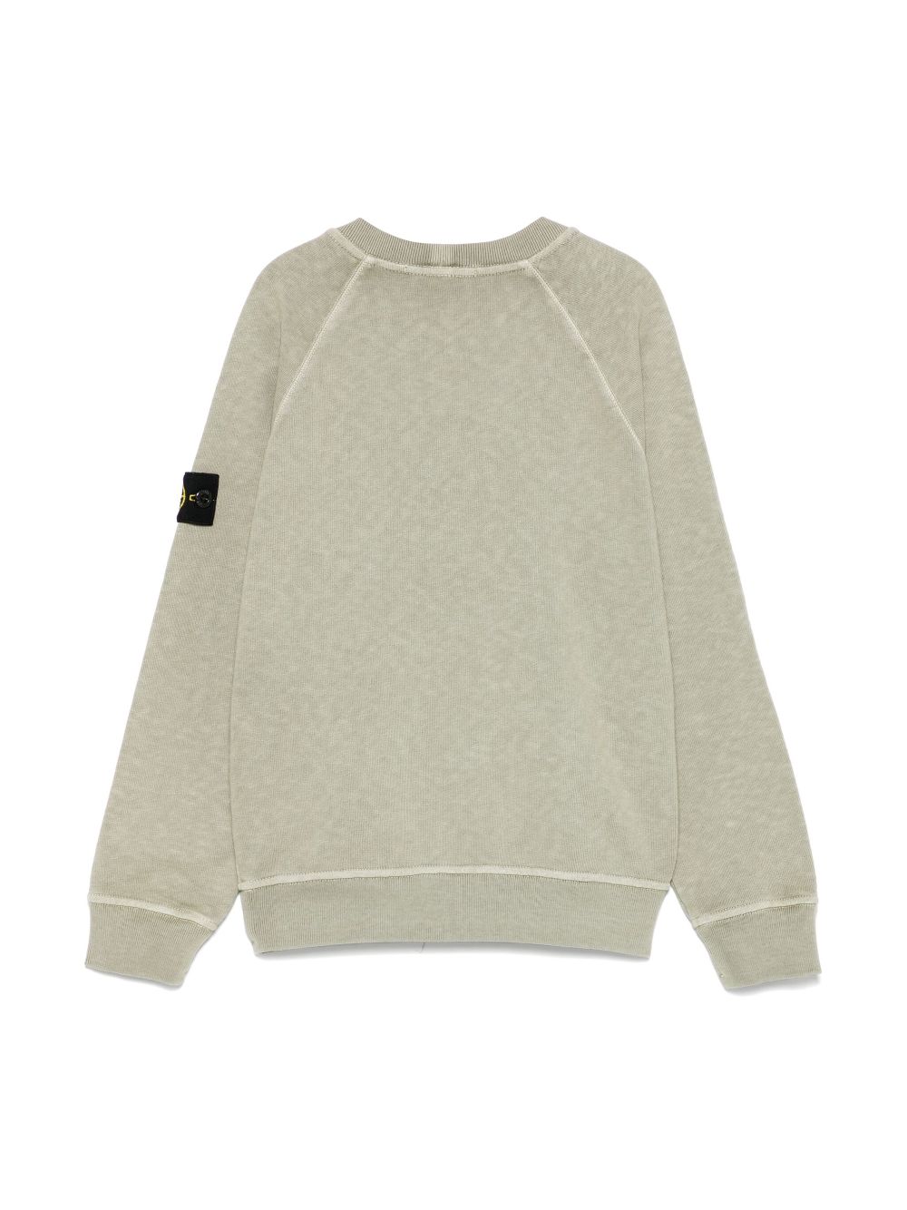 Stone Island Junior Sweater met Compass-logopatch - Groen