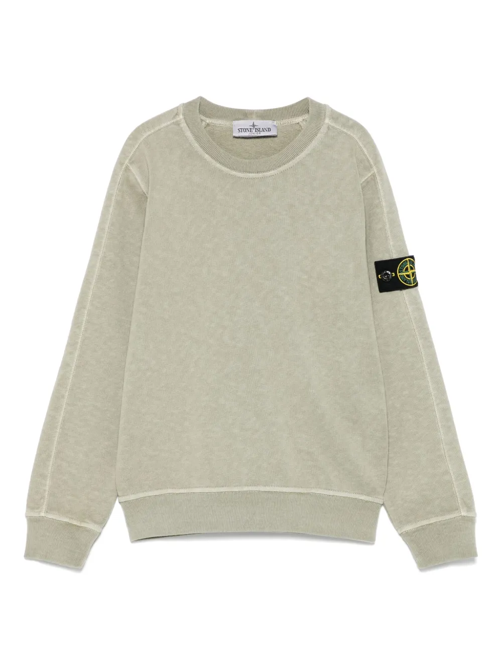 Stone Island Junior Sweater met Compass-logopatch Groen