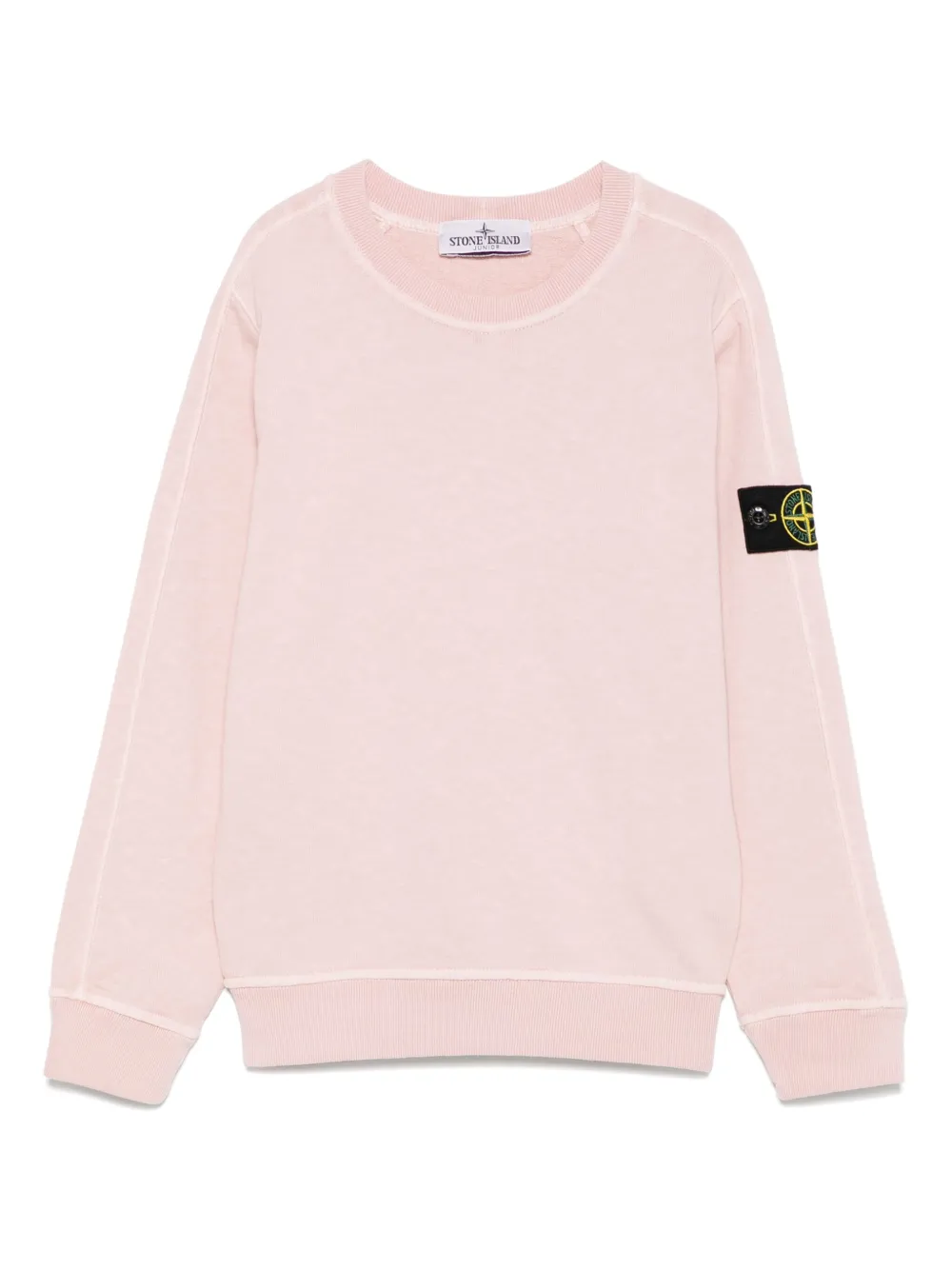 Stone Island Junior Sweater met Compass-logopatch Roze